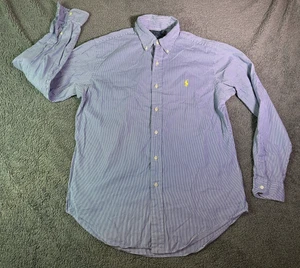 Polo Ralph Lauren Hemd Herren Nadelstreifen Größe M Baumwolle Classic Fit Preloved - Bild 1 von 10