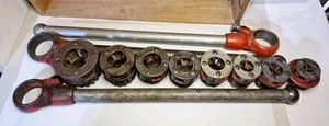 Rigid Manual Pipe Threader Ratchet Heads, Handles And Cutters - Picture 1 of 19