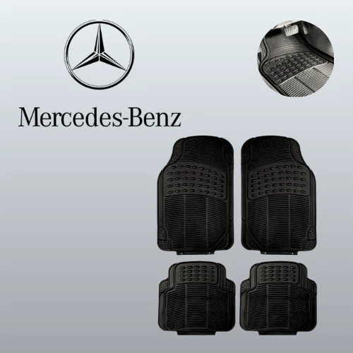 For All Mercedes-Benz Car Floor Mats 4pcs All Weather Rubber Custom Shield Fit - Image 1 of 4