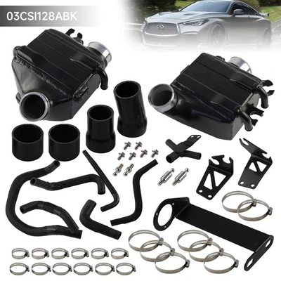 Performance Air-To-Water Intercoolers For Infiniti Q50/Q60  V6 3.0T 2016+ Black - Image 1 of 4