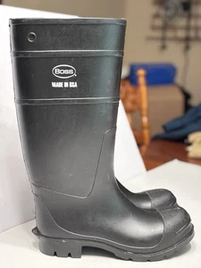 2NP1001 BOSS NEOPRENE WATERPROOF WORK SAFETY BOOTS BLACK SIZE 9 - Picture 1 of 7