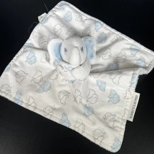 Mantas y más allá azul gris y blanco elefante peluche bebé juguete de seguridad Lovey - Imagen 1 de 6
