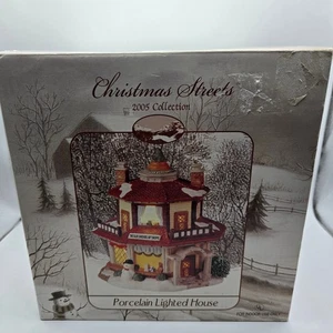 Christmas Streets 2005 Collection Porzellan beleuchtetes Haus Olde Karussell Shoppe - Bild 1 von 5
