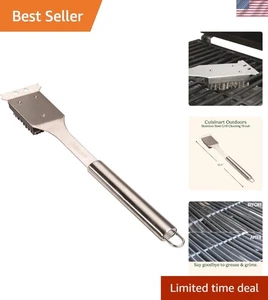 Edelstahl 16,5" Grillreiniger Bürste & Schaber - mühelose BBQ Reinigung - Bild 1 von 10