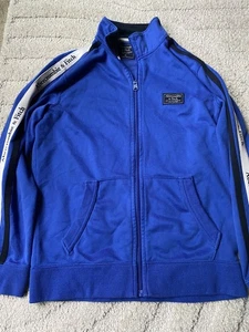 Abercrombie Sweater Mens Small Jacket Blue Full Zip Sweatshirt Pullover Size XS - Picture 1 of 7