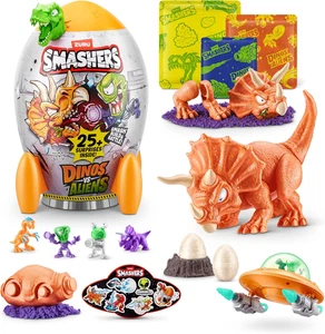 Smashers Dino vs Aliens Medium (Triceratops) Uovo Smashable Giocattolo Nuovo Regalo - Foto 1 di 7