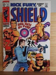 1968 Marvel Comics NICK FURY AGENT OF SHIELD #12 Groovy Cover 5.0 VG/F - Picture 1 of 11