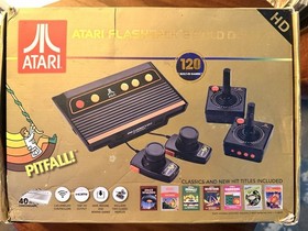 Atari Flashback 8 Gold Deluxe Game Console 40th Anniversary Edition - Tested CIB