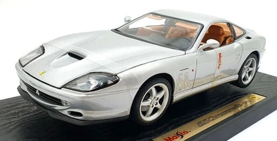 Maisto 1/18 Scale Diecast - 31839 Ferrari 550 Maranello 1996 Met. Grey - Image 1 of 4
