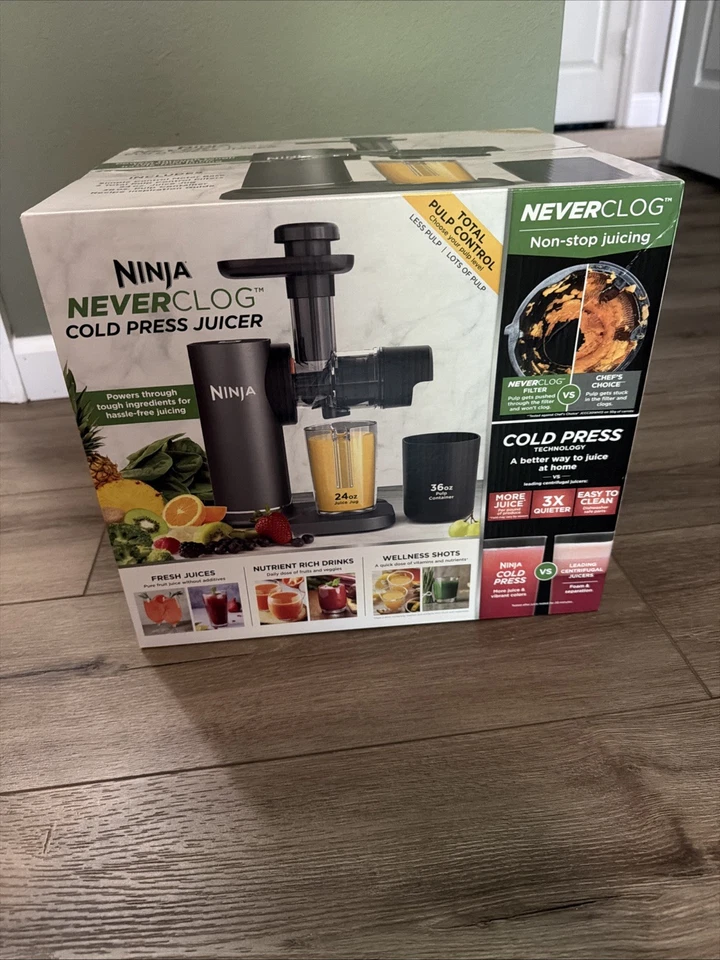 Ninja NeverClog Cold Press Juicer Stainless Steel (JC151) Gray . Works