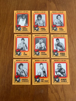 9 RARE 1997 BROWN's Boxing Cards JAMES "BUSTER" DOUGLAS !!! ETC - Image 1 of 2
