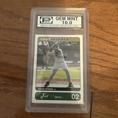 JASON STOKES GENUINE AUTHENTIC VINTAGE GM MINT 10 COLLECTIBLE TRADING CARD RARE - Image 1 of 2