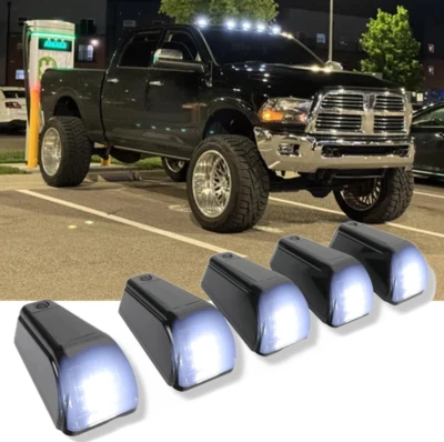 Luces de circulación marcadoras LED de techo de cabina 5 piezas para Dodge Ram 1500 2500 3500 4500 5500 Foto 1 de 4