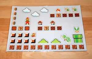 Super Mario Maker Nintendo Magnet Puzzle Set 30th anniversary Bros. Wii U 3DS - Picture 1 of 7