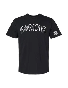 PUERTO RICO SHORT SLEEVE BLACK OR WHITE T-SHIRT BORICUA - Picture 1 of 4