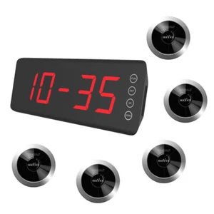 SINGCALL Wireless Calling System, 1 Fixed Receiver SC-R50 and 5 Pagers APE310S - Picture 1 of 11