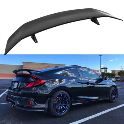 Alerón trasero brillante para Honda Civic SI cupé sedán 46" estilo GT carreras Foto 1 de 4