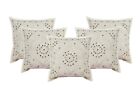 INDIAN Cotton Mirror Embroidered Cushion Cover 16X16 Hindicrafts4u Set Of 2