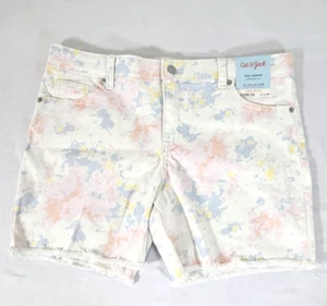 Cat & Jack Girls Tie-Dye Cut Off Denim Shorts XL 14/16 Plus - Picture 1 of 6