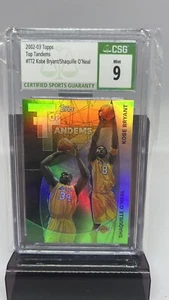 2012-13 Topps Tandem #TT2 Kobe Bryant/Shaquille Oneal CSG 9 COME NUOVO BASKET - Foto 1 di 2