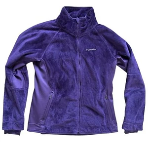 Columbia Women's Pearl Plush II Fleece Purple Fuzzy Hiking Camping size Large - Picture 1 of 9