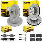 TEXTAR BRAKE DISCS + FRONT + REAR COVERINGS suitable for Mercedes S-Class W220 