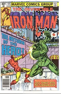 Cómic de Marvel 1980 Iron Man #135 muy fino (8,5) - Imagen 1 de 8