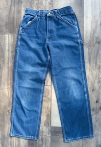 Vintage 70er Jahre Lee Carpenter Jeans Latzhose blau USA 28x28,5 - Bild 1 von 9