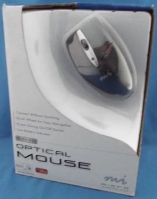 New PS/2 MICRO Innovations Wireless Optical Mouse w/RF Receiver/Instructions - Image 1 of 2