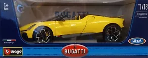 Bburago 1/18 Scale - Bugatti W16 Mistral Cabriolet (Yellow) - Picture 1 of 16