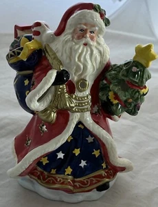 Celestial Santa Tealight Ceramic Signature Home Collection Christmas Noel - Picture 1 of 20