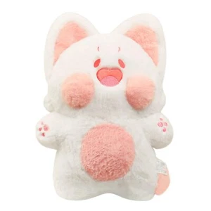 PEACHCAT Cute Cat Plush Pillow Kitten Plushie Kawaii 11.8 inch, Pink - Picture 1 of 7
