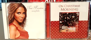 CD LOT ~ TONI BRAXTON & VARIOUS ARTISTS / SNOWFLAKES & ON CHRISTMAS MORNING - Picture 1 of 3
