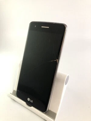 LG K8 2017 Unlocked 16GB Silver Android Smartphone Cracked Incomplete - Image 1 of 4