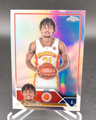 2023 Topps Chrome McDonald's All American - DJ Wagner #59 Mcdonald's AA Logo... - Image 1 of 2
