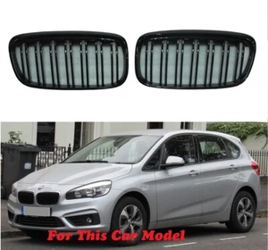 Front Grille M-TECH Style Glossy Black For '2014-'2017 BMW F45/F46 2 Series 220i - Picture 1 of 2