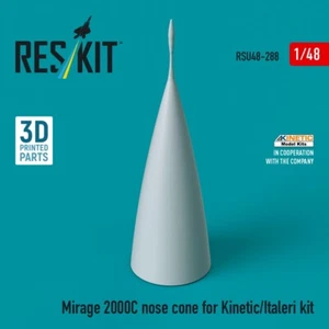 Cono nariz Mirage 2000C para Kinetic/Italeri (impreso en 3D) 1:48 ResKit RSU48-0288 - Imagen 1 de 3