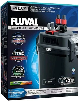 Fluval 407 External Power Filter Includes Media - Free Next Day Delivery - Image 1 of 3
