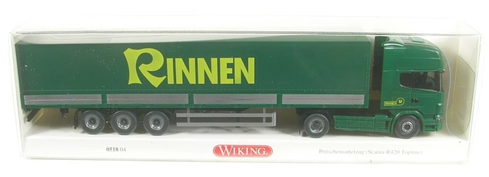Scania R420 Topline Tractor Trailer Rinnen 1:87 WIKING - Image 1 of 1