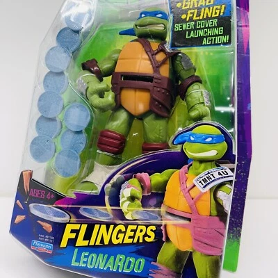 FLINGERS LEONARDO Nickelodeon Teenage Mutant Ninja Turtles Playmates 2012 - NEW - Image 1 of 4