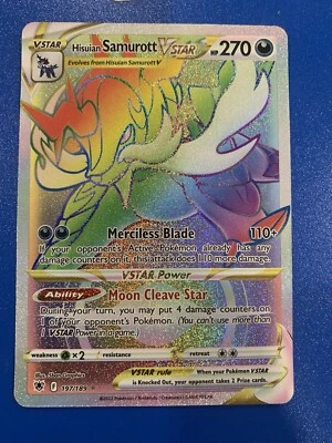 Hisuian Samurott VSTAR (Secret) 197/189 Swsh10: Astral Radiance Holo - Image 1 of 2