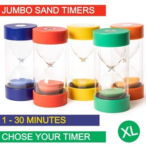 Jumbo Sand Timer for Kids- Colorful -Easy to Use- Visual Time Management Tool - Picture 1 of 26
