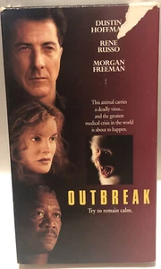 Outbreak Vhs Tape Morgan Freeman Dustin Hoffman Rene Russo Samuel L Jackson S1A - Imagen 1 de 4