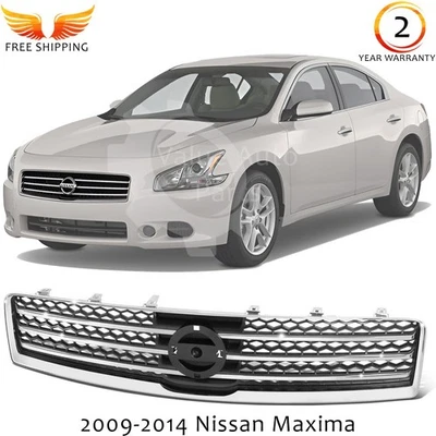Front Grille Assembly Chrome For 2009-2014 Nissan Maxima Foto 1 de 4