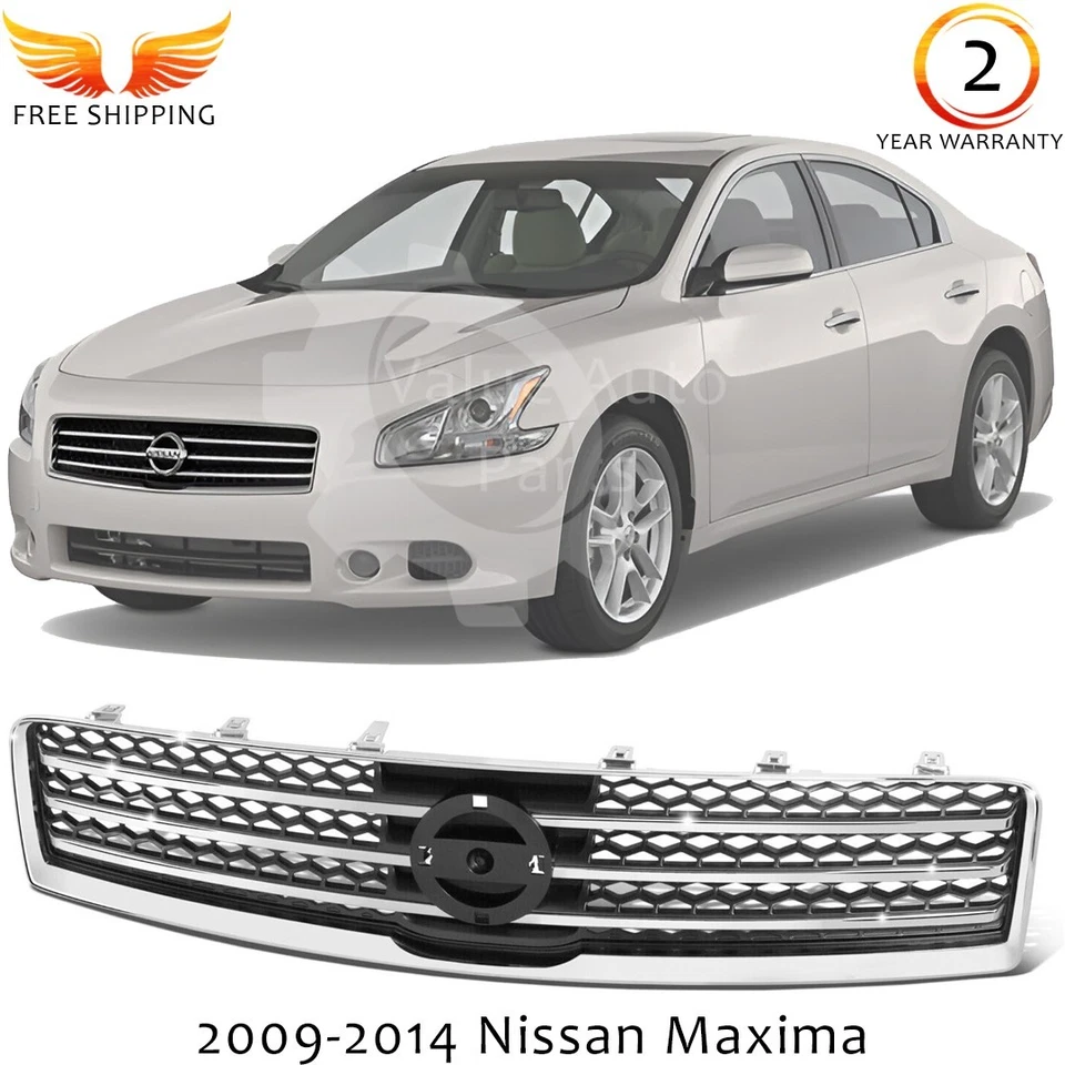 Front Grille Assembly Chrome For 2009-2014 Nissan Maxima Foto 1 de 4