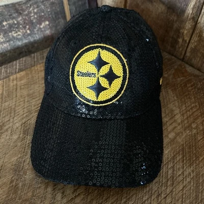 Victoria’s Secret ROSA NFL Pittsburgh Steelers Lentejuelas Nueva Era Sombrero Bling  Foto 1 de 4