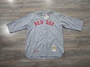 1️⃣9️⃣1️⃣8️⃣ VINTAGE AUTHENTIC BABE RUTH RED SOX JERSEY MITCHELL NESS 52 2XL - Picture 1 of 16