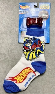 Vintage Hot Wheels Collector Socks Volkswagen Baja Bug - Blazin Bug Red Metallic - Picture 1 of 6