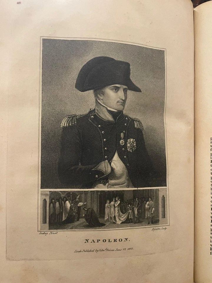 1817 History Wars of French Revolution v1- Edward Baines; France, Maps, Illust. - Image 1 of 4