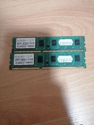 2x Geil 4GB Ram 12800 CL11 DDR3 1600 MHz Speicher 240Pin für Desktop - Bild 1 von 3